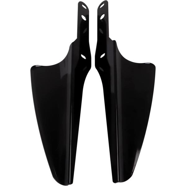 【並行輸入品】XMMT Black Front Fork Mount Wind Deflectors Windshield for Harley To