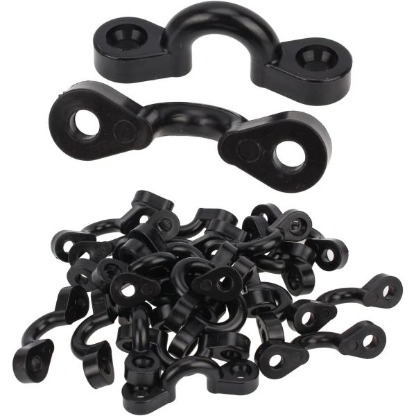 商品名Carbbia 50 pack Bungee Deck Loops Tie Down Pad Eye, for Kayaks Canoes Boats to secure paddles, rods, nets etc.ブランド：Ca...