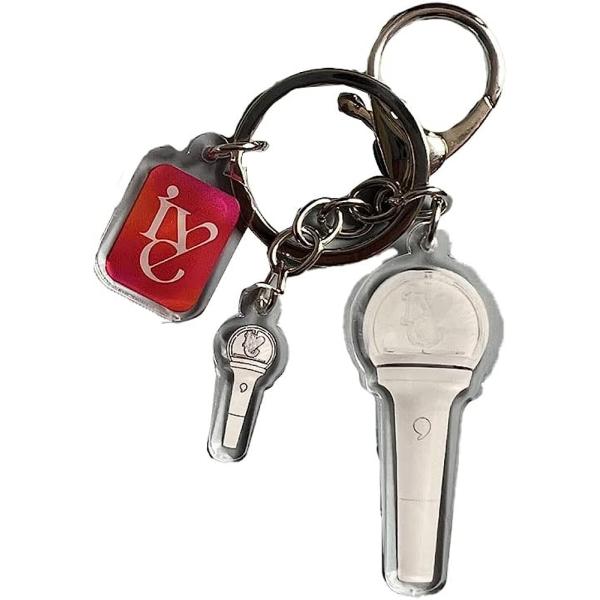 【並行輸入品】Kpop Keychain LE SSERAFIM IVE NEWJEANS AESPA Keyring Lightstick Pend