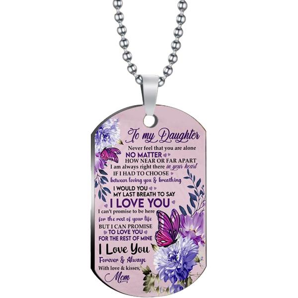 【並行輸入品】Popular Color Print Fashion Accessories Butterfly To My Daughter Nec