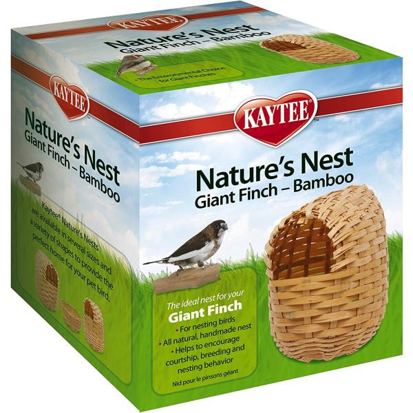 商品名Super Pet Giant Finch Bamboo Natures Nest Finches Health and Well Being WovenKaytee Natures Nest Bamboo Giant Finchブラ...