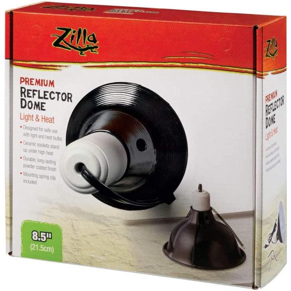 商品名Zilla Reptile Terrarium Heat Lamps and Habitat Lighting Dome, Black 8.5 Inchブランド：Zilla商品サイズ：1 Count (Pack of 1)高さ：16....