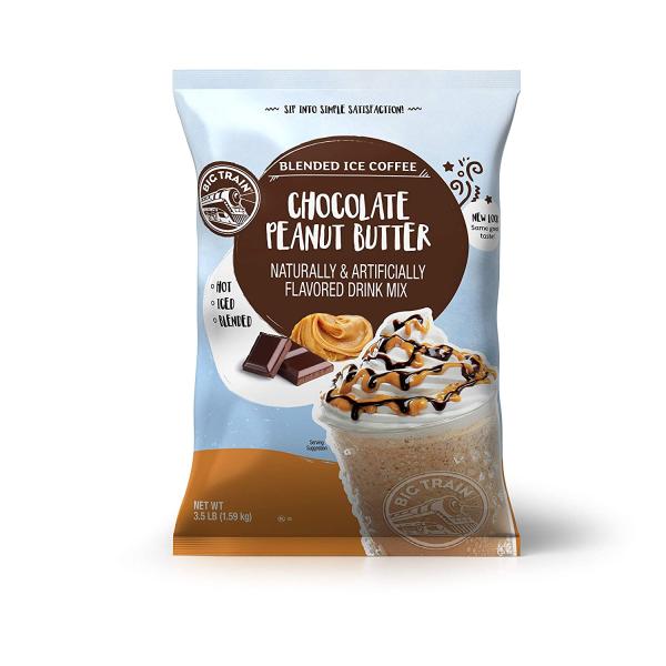 【並行輸入品】 Big Train Blended Ice Coffee Chocolate Peanut Butter 3.5 Pound P