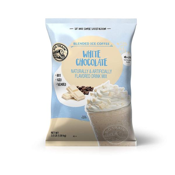 【並行輸入品】 Big Train Blended Ice Coffee White Chocolate Latte 3.5 Pound Pow