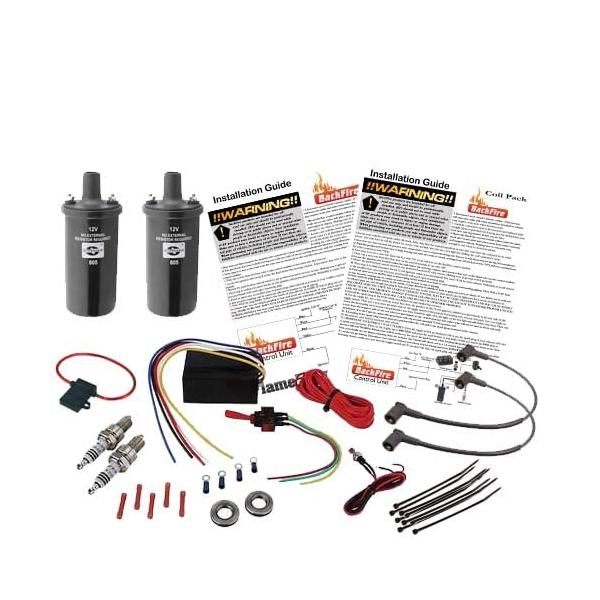 【並行輸入品】 BackFire デュアルユニバーサル自動車排気火炎投器 消防車/オートバイ/トラック用消火キット BackFire Dual U