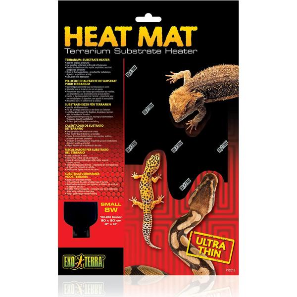 商品名Exo Terra Heat Mat, Reptile Terrarium Substrate Heater, 8 Watt, Smallブランド：Exo Terra商品サイズ：Small高さ：2.8 cm横幅：22 cm奥行：33 ...