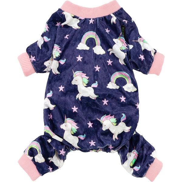 商品名Fitwarm Fairy Unicorn Dog Pajamas Pet Clothes Jumpsuit PJS Apparel Soft Velvet Purple XSブランド：Fitwarm商品サイズ：X-Small高さ：5...