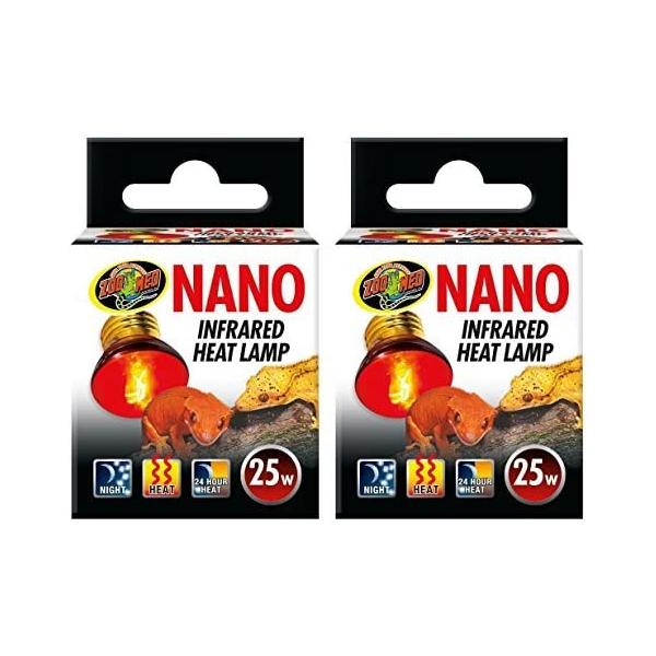 商品名Zoo Med (2パック) ナノ赤外線ヒートランプ 25ワットZoo Med (2 Pack) Nano Infrared Heat Lamp, 25 Wattブランド：Zoo Med商品サイズ：1 Count (Pack of 2...