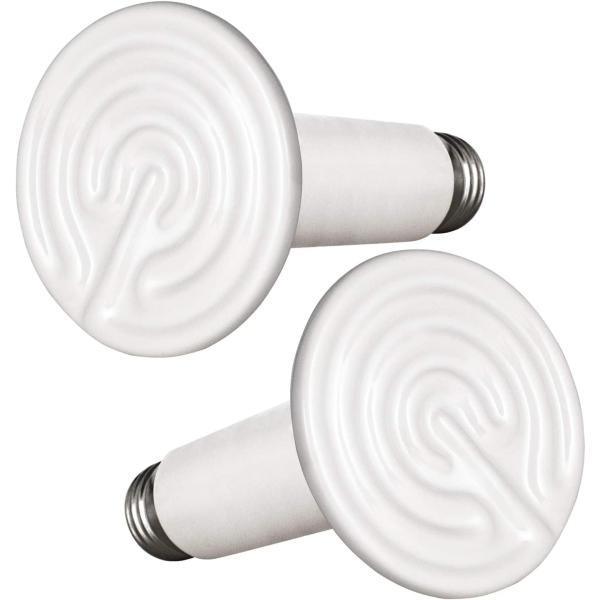 商品名BOEESPAT 100W 2 Pack Ceramic Heat Emitter Bulb, Reptile Heat Lamp Brooder Coop Pet No Light No Harm for Pets Amphibia...