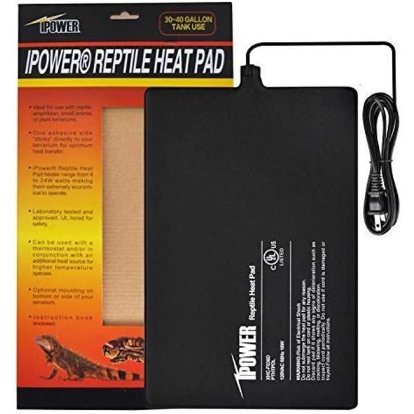 商品名iPower 8 by 12-Inch Reptile Heat Mat Under Tank Heater Terrarium Heating Pad Ideal for Spider Snake Tarantula Hermit ...