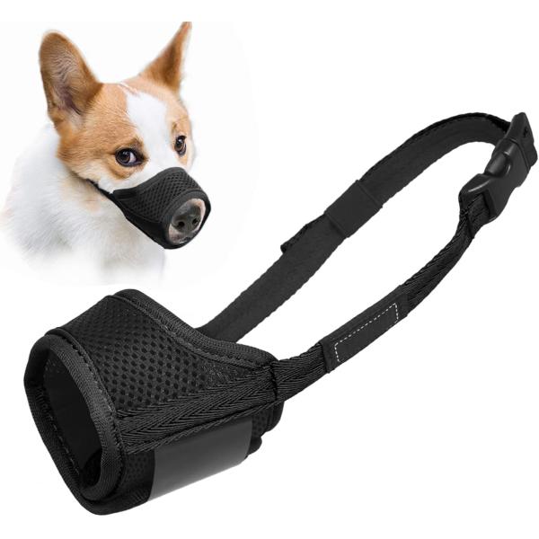 【並行輸入品】 Dog Muzzle Anti Biting and Chewing with Comfortable Mesh Soft Fabr