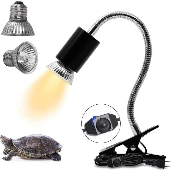 商品名Reptile Heating Lamp Reptile UVB UVA BulbTurtle Basking Light with 25W 50W Bulbs Heat Lamp Basking Lamp for Lizard Tu...