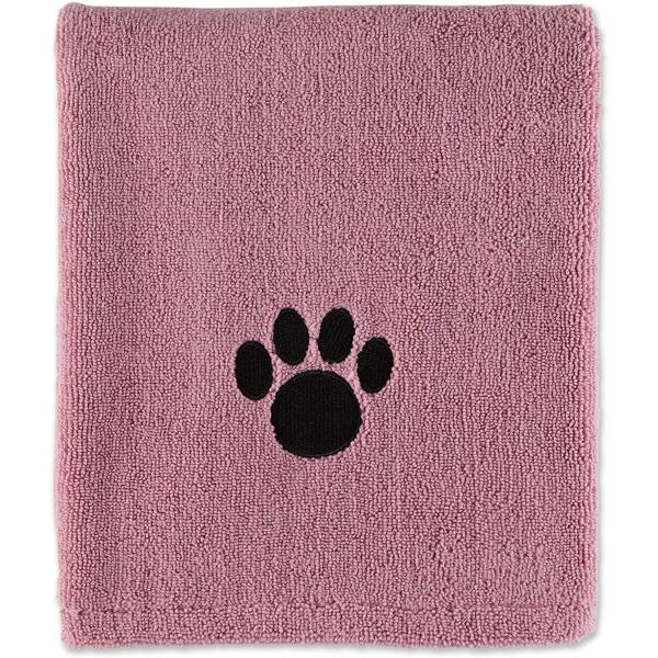 <b>商品名</b>Bone Dry Pet Grooming Towel Collection Absorbent Microfiber X-Large, 41x23.5"", Embroidered Roseブラ...