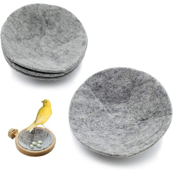 商品名FOIBURELY 4 Canary Finch Nesting Wool Felt Pads(4.1 inch)ブランド：FOIBURELY商品サイズ：高さ：5.6 cm横幅：13.9 cm奥行：14.4 cm 商品番号：色：素材：