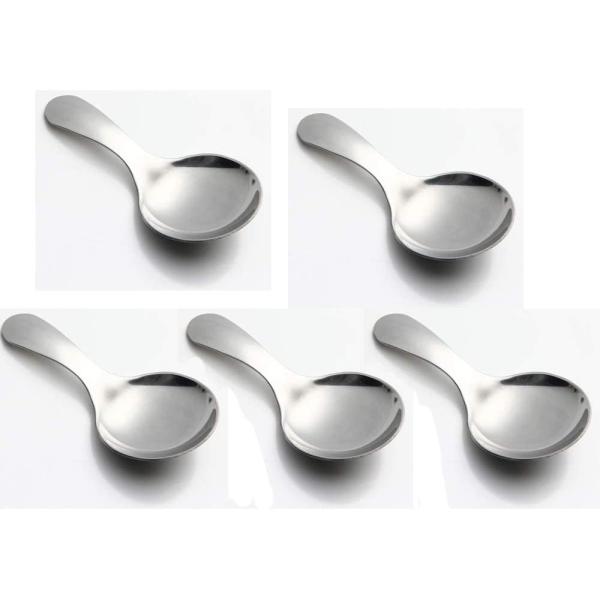【並行輸入品】 YISHIYI 5 PCS/10 PCS Stainless Steel Serving Spoons with Short Hand