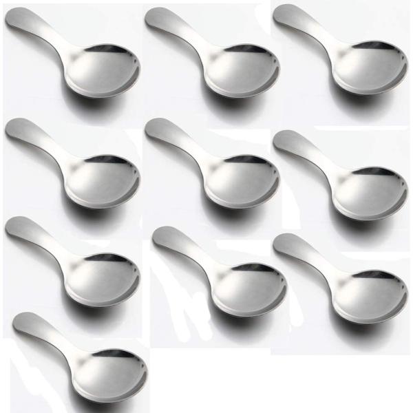 【並行輸入品】 YISHIYI 5 PCS/10 PCS Stainless Steel Serving Spoons with Short Hand