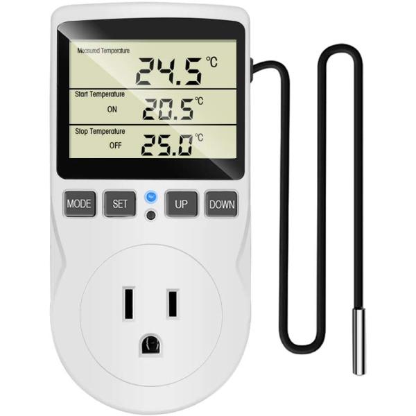 商品名KEBIDU Digital Temperature Controller Reptile Thermostat Controlled Cooling Heating Pet Mat Pad Outlet Plug Timer for...