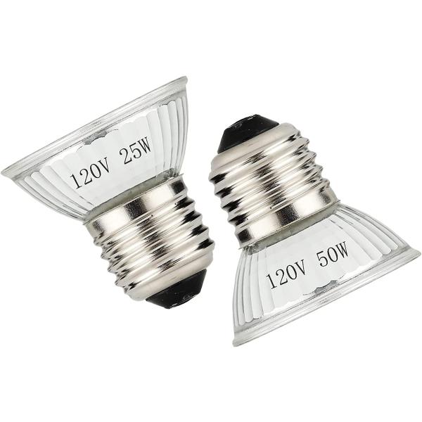 商品名SDYXJ 2PCS 25W / 50W Reptile Heat Lamp Replacement Bulb, UVA &amp; UVB for Turtle Aquarium Aquatic Reptile Lizard Hab...