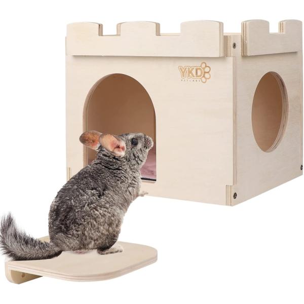 【並行輸入品】 Castle Chinchilla House - Small Animal Hideout for Chinchilla Guine