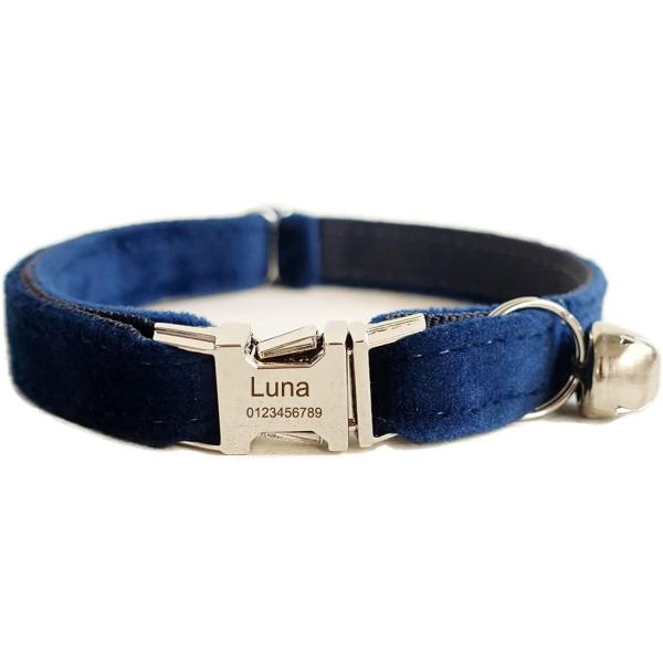 【並行輸入品】 Cat Collar Personalized with Name Phone Number Engraved  Customized