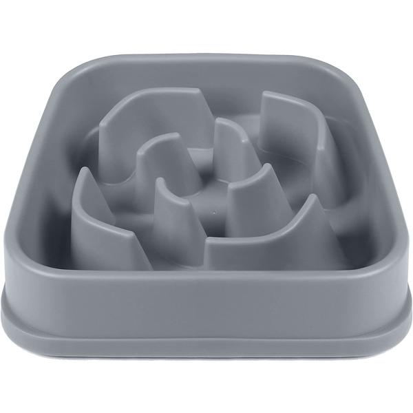 【並行輸入品】 Dexas Seek and Snack スローフィーダー迷路 滑り止め足付き 容量6カップ グレー (PW306429)　