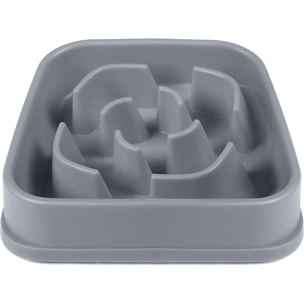 【並行輸入品】 Dexas Seek and Snack スローフィーダー迷路 滑り止め足付き 容量4カップ グレー (PW304429)　