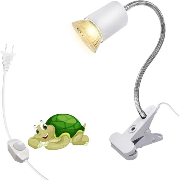 商品名Sinyaung Pet Heating Turtle Lamp,for Reptiles with Clamp,with Clamp Reptile Light,Habitat Heating Lamp,360° Rotatable...