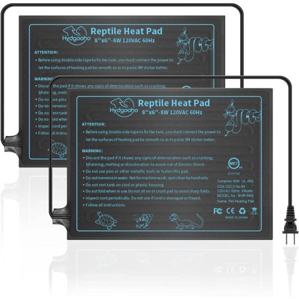 商品名HYDGOOHO Reptile Heat Pad Under Tank Terrarium Heater MET Approved Waterproof Heat Mat Terrarium Accessories for Snak...