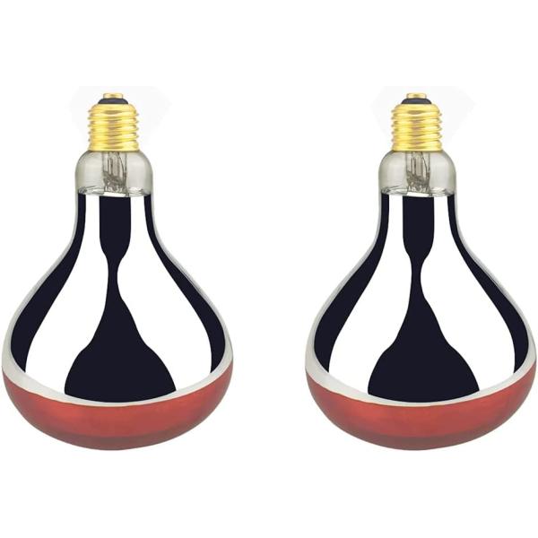 商品名BONGBADAヒートグロー 赤外線照射スポットランプ 爬虫類 両生類用 暖房ライトE26口金 2個 (250W, レッド)BONGBADA Heat Lamp Bulb R40 250W 2 Pack Painted Red Inf...