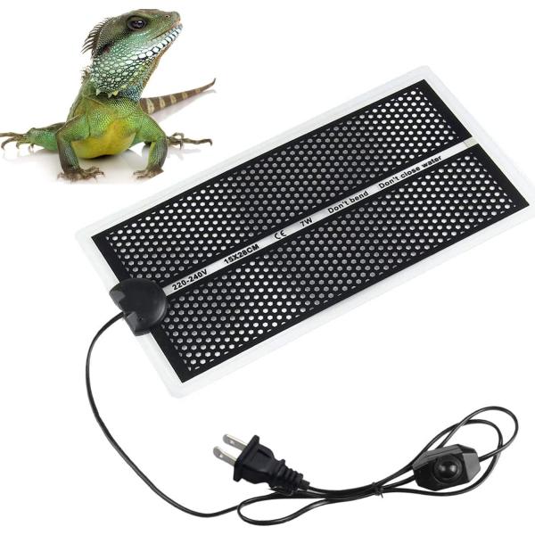商品名KABASI Reptile Heating Pad with Temperature Adjustment, 7W/ 14W/ 20W Waterproof Reptile Heat Mat Under Tank Pad for R...