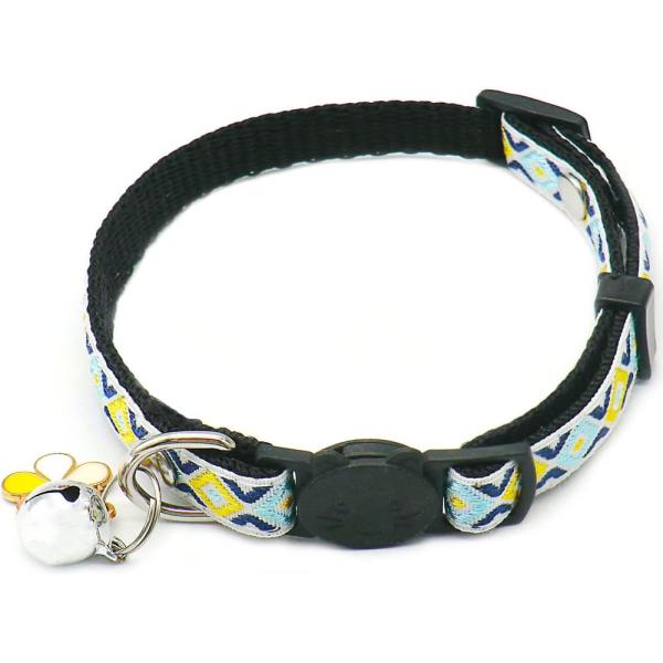 【並行輸入品】 Breakaway Cat Collar with Bell  MUZIEBA Safe Kitten Collar Kitty Ne