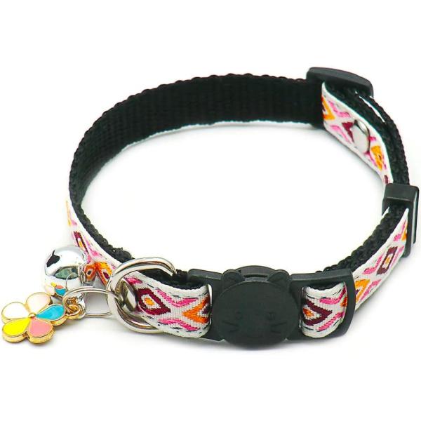【並行輸入品】 Breakaway Cat Collar with Bell  MUZIEBA Safe Kitten Collar Kitty Ne