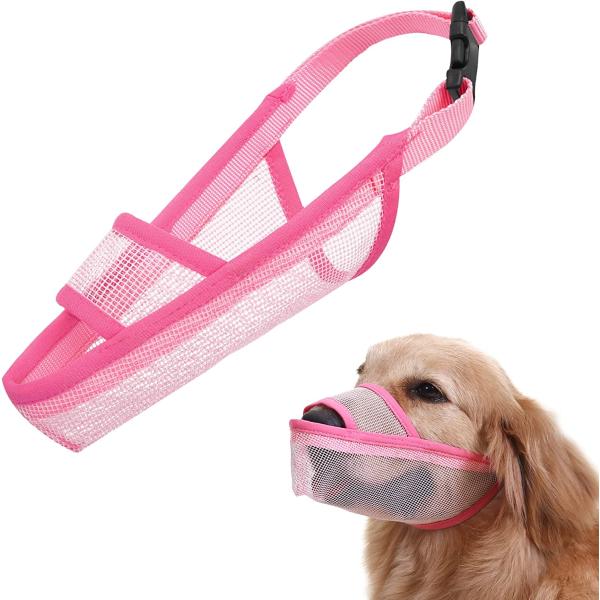 【並行輸入品】 Nylon Dog Muzzle for Small Medium Large Dogs Air Mesh Breathable a