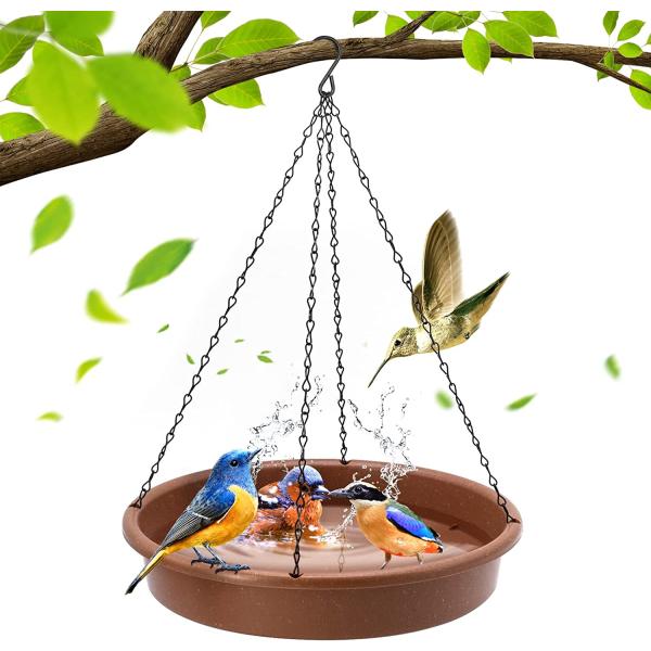 商品名SWSMSZ Bird Bath Hanging Bird Bath Hanging Bird Baths for Outdoors Bird Water Feeder Tray Bird Feeder Hanging Bird Fe...