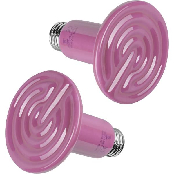 商品名Simple Deluxe Reptile Heat Lamp 150W 2-Pack Ceramic Heat Emitter Heating Bulb No Light, Brooder Coop Heater for Terra...