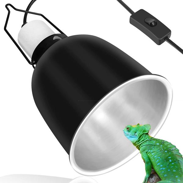 商品名NEPTONION Reptile Reflector Dome Lamp Fixture, 5.5 inch Deep Polished Aluminum UVB Light Fixture for Reptile Glass Te...