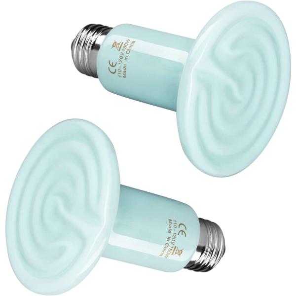 商品名Simple Deluxe Reptile Heat Lamp 150W 2-Pack Ceramic Heat Emitter Heating Bulb No Light, Brooder Coop Heater for Terra...