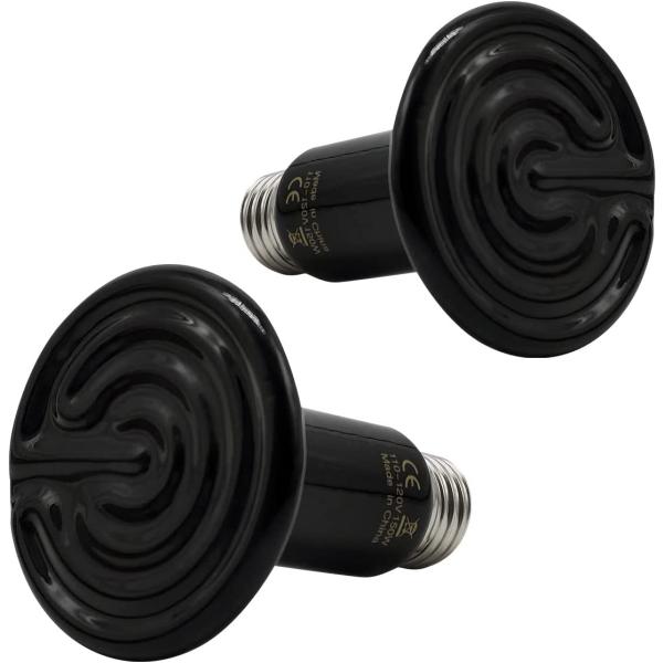 商品名LLCHB Ceramic Heat Emitter, Ceramic Heat Lamp Bulb, Infrared Reptile Heat Emitter Heater Lamp Bulb for Turtle Snake C...