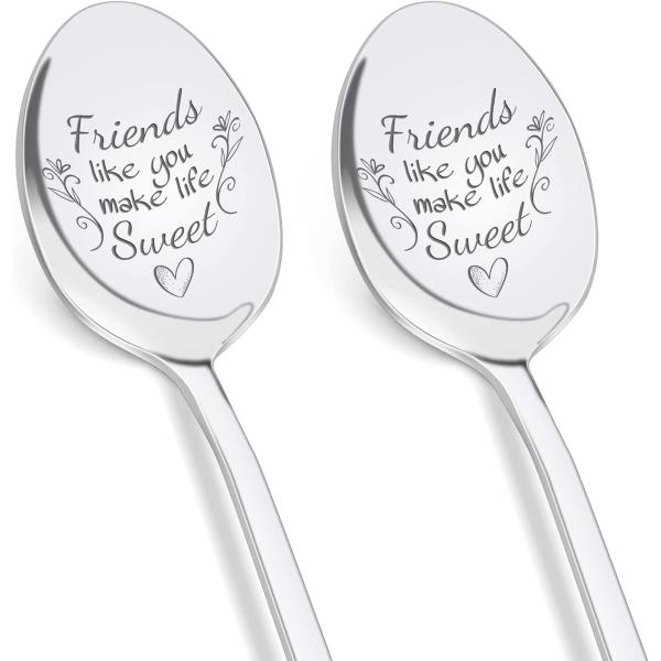 【並行輸入品】 Friends Like You Make Life Sweet - Unique Coffee Spoons Friend Gift