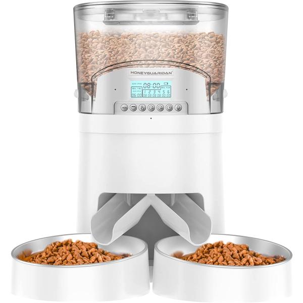 並行輸入品】 HoneyGuaridan 自動給餌器 猫 多頭飼い タイマー式 エサ