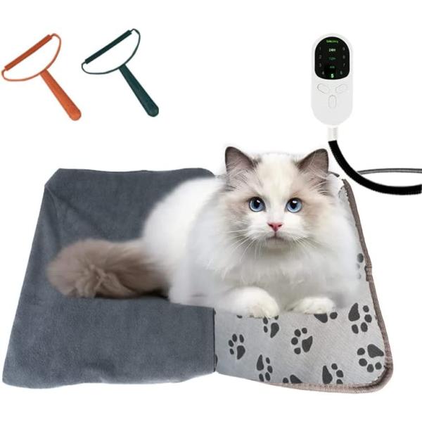 商品名Rormket Pet Heating Pad,9 Adjustable Temperature Electric Dog Cat Heating Pad with 3 Adjustable Timer Auto Power Off,...