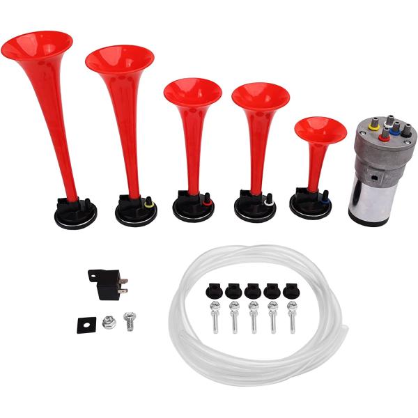 【並行輸入品】 FARBIN Air Horns La Cucaracha Musical Horn 5 Trumpet Music Sound Ai
