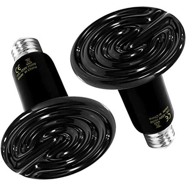 商品名Simple Deluxe 150W Reptile Heat Lamp Bulb Ceramic Heat Emitter No Light Emitting Brooder Coop Heater for Amphibian Pe...