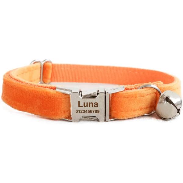 【並行輸入品】 HOTGOL Cat Collar Personalized with Name Phone Number Engraved Cust