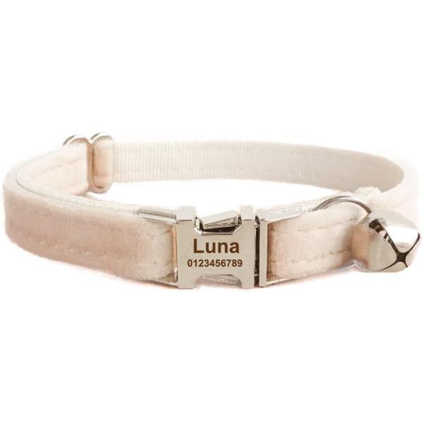 【並行輸入品】 HOTGOL Cat Collar Personalized with Name Phone Number Engraved Cust