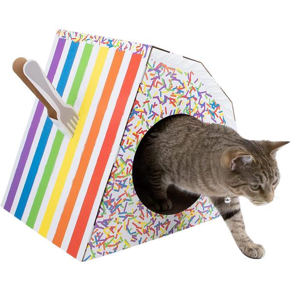 【並行輸入品】 Kitty City レインボーケーキスライス スクラッチャー