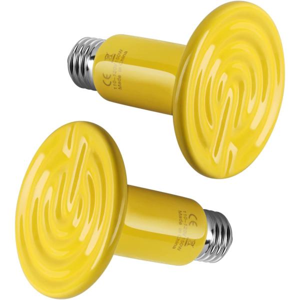 商品名Simple Deluxe Ceramic Heat Emitter Heating Bulb No Light Reptile Heat Lamp, Brooder Coop Heater for Terrarium Amphibi...