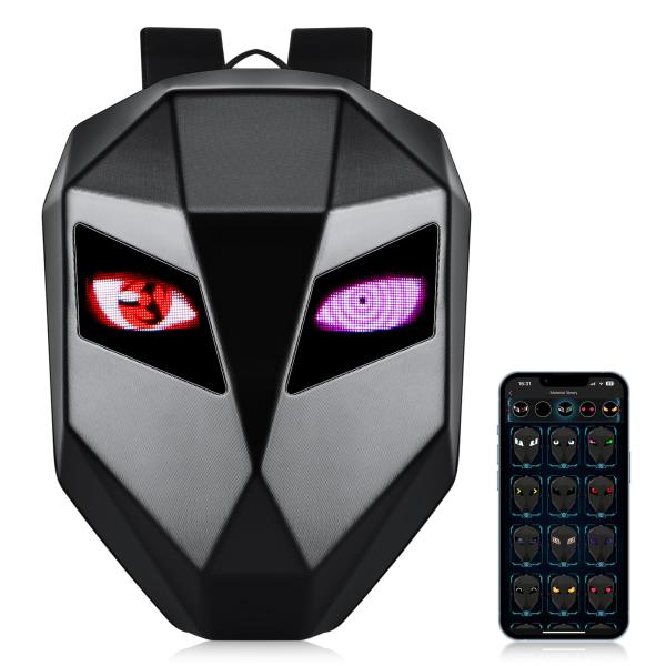 並行輸入品】 Untrxr LEDオートバイナイトバックパック 男性用 ハード