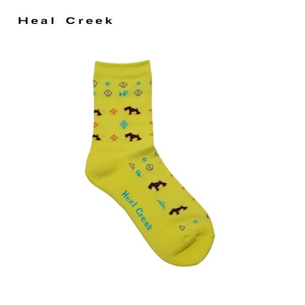 ヒールクリーク Heal Creek レディース  靴下 アフリカンモチーフレギュラーソックス