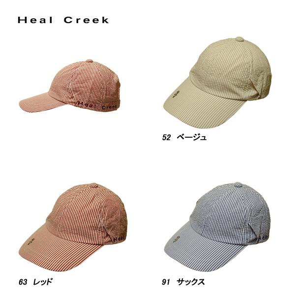 サイズ　40（レディース）カラー52　ベージュ63　レッド91　サックス　　　   Made In China素材（数値の単位は％）綿100スポーティーなムード満載のストライプキャップは、帽子の脇と後ろにベンチレーションを入れて、通気性のあ...